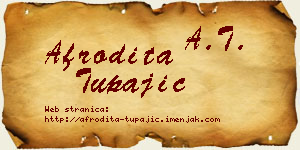Afrodita Tupajić vizit kartica